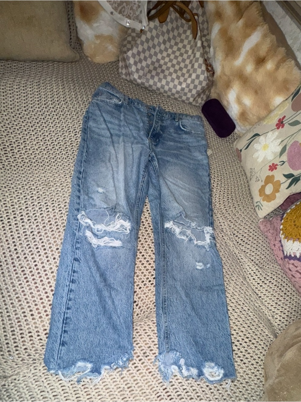 We the free Maggie distressed denim jeans